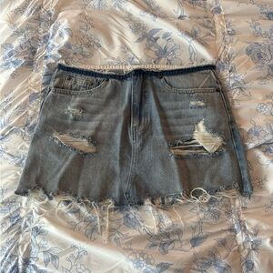 Signature8 Denim Low Rise Mini Skirt